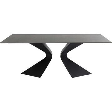 Table Gloria noir céramique noir 200x100