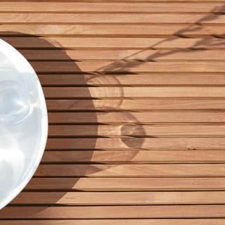 Tikamoon Table basse de jardin en teck massif Fado  