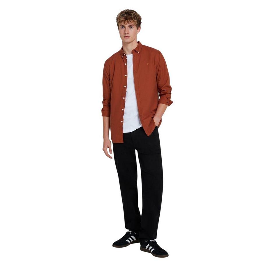 Chemise À Boutons Manches Longues Motiftyle Rétro