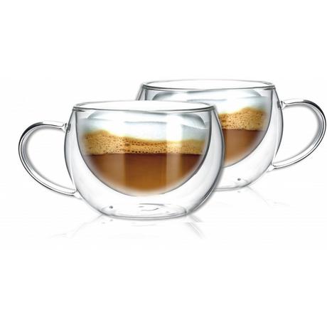 Aulica TASSES A THE RONDE DOUBLE PAROI - LOT DE 2  