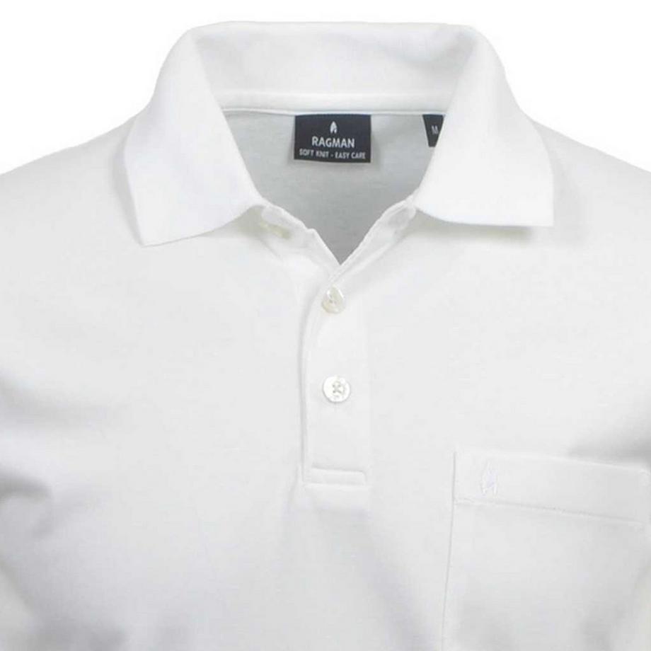 Ragman Softknit Poloshirt Bequeme Passform  