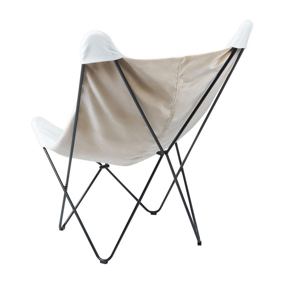 Beliani Fauteuil en Velours Rétro NYBRO  