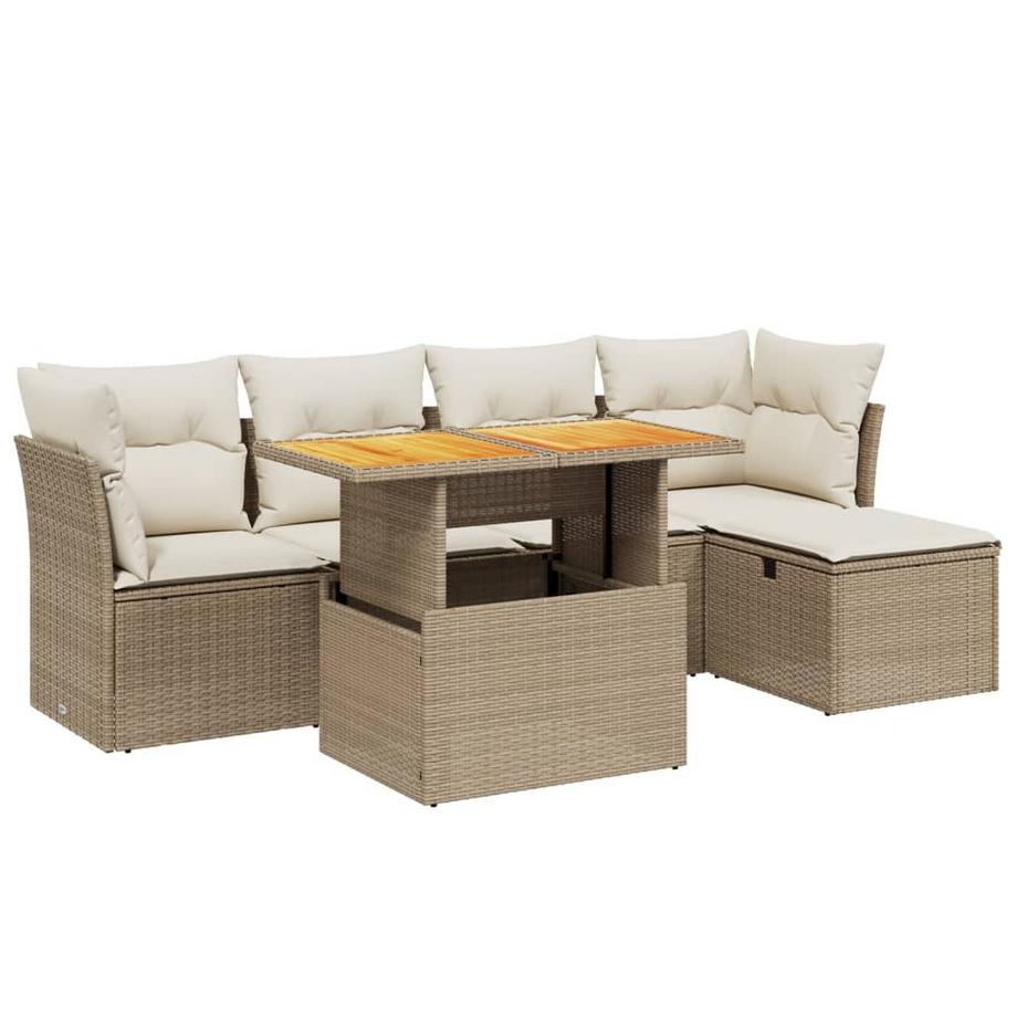 set divano da giardino Polirattan