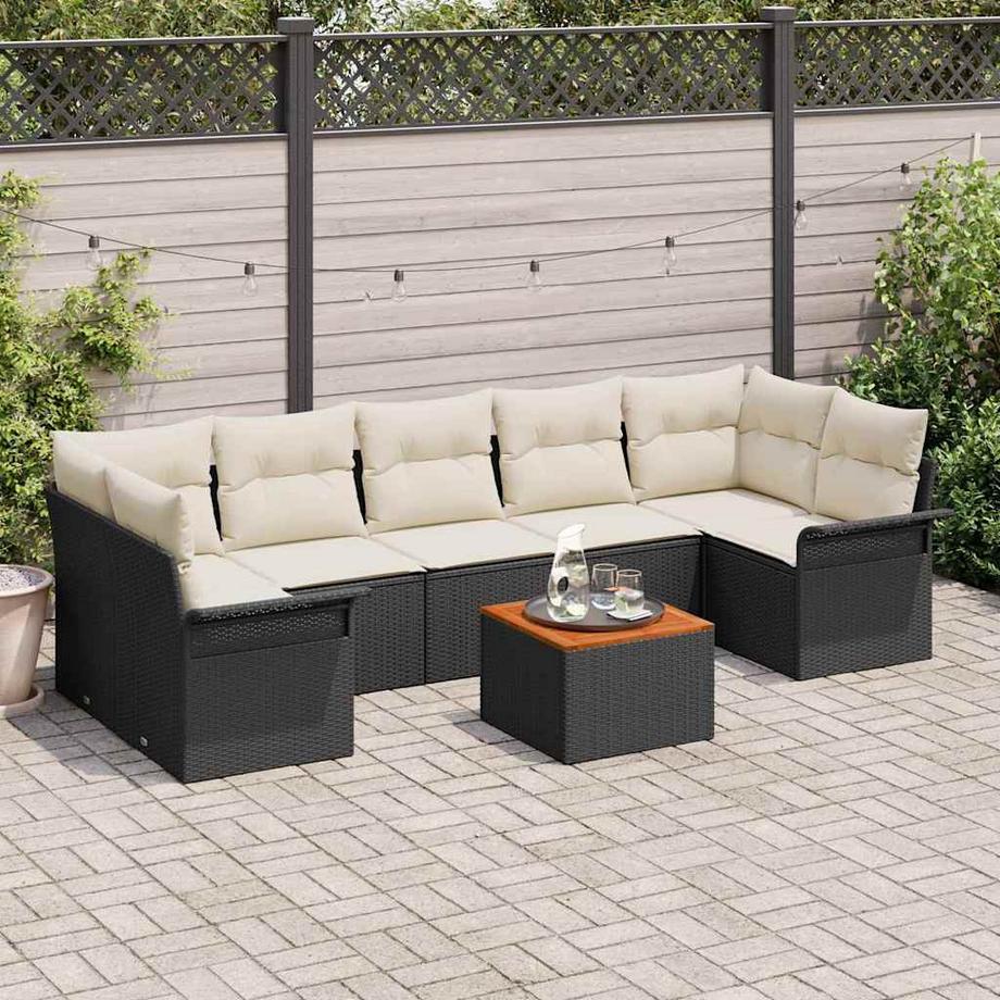 VidaXL Set Divano da Giardino Polyrattan  