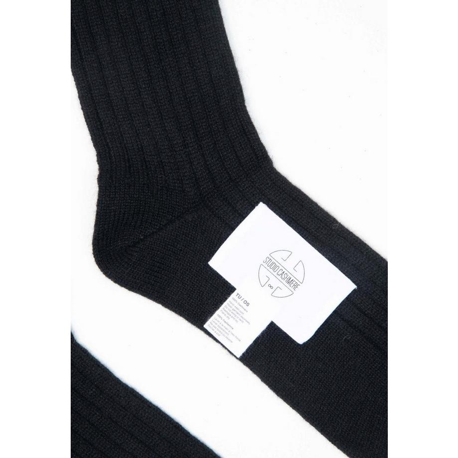 Studio Cashmere8 UNI 12 Chaussette en Côte Traditionnelle 4 Fils Cachemire  