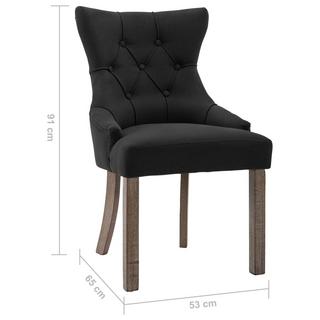 VidaXL Chaise de salle à manger tissu  