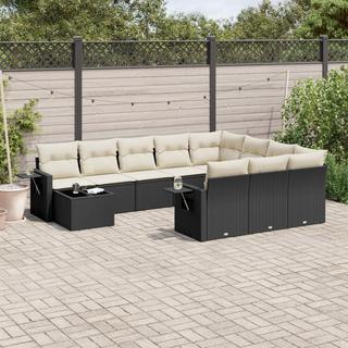 VidaXL set divano da giardino Polirattan  