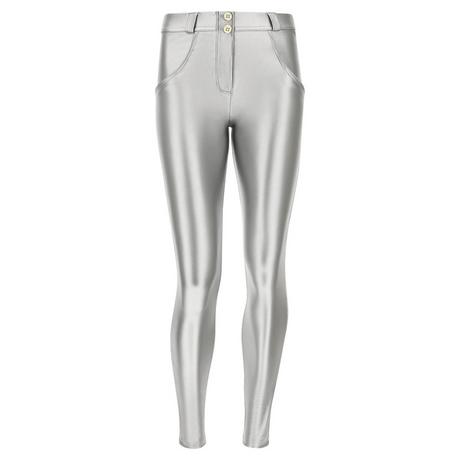 FREDDY WR.UP Superskinny Hose mit mittlerem Bund und Metallic-Effekt  