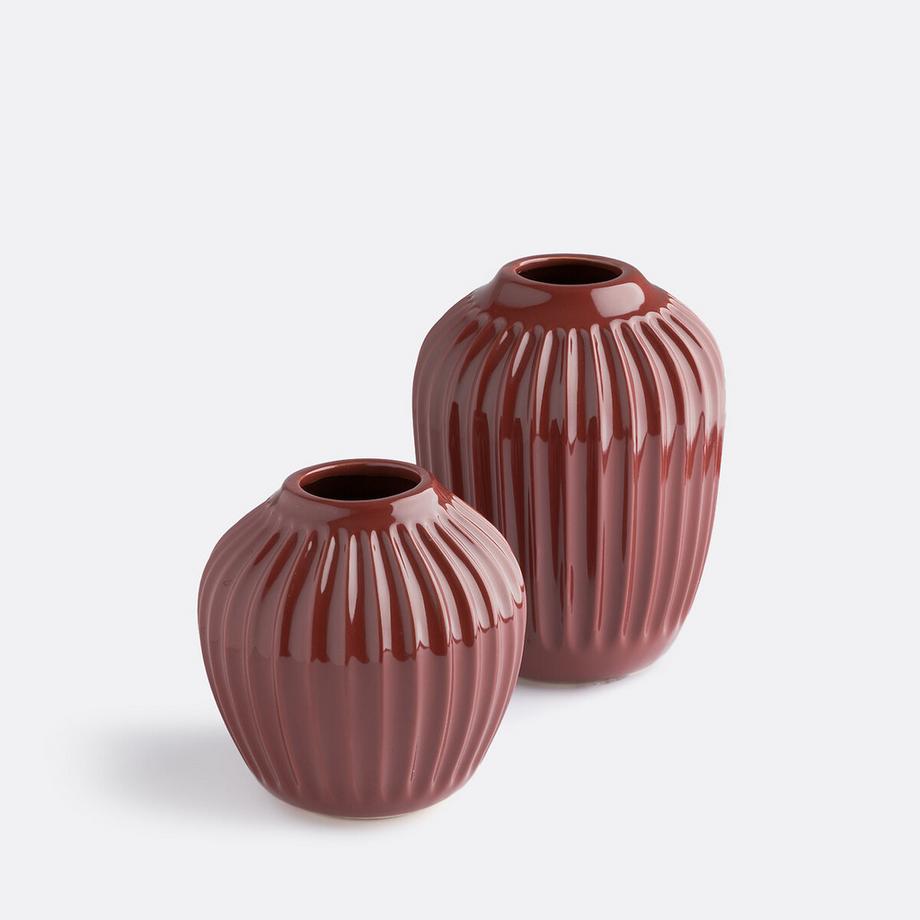La Redoute Intérieurs Vase strié en céramique H21 cm Estria  