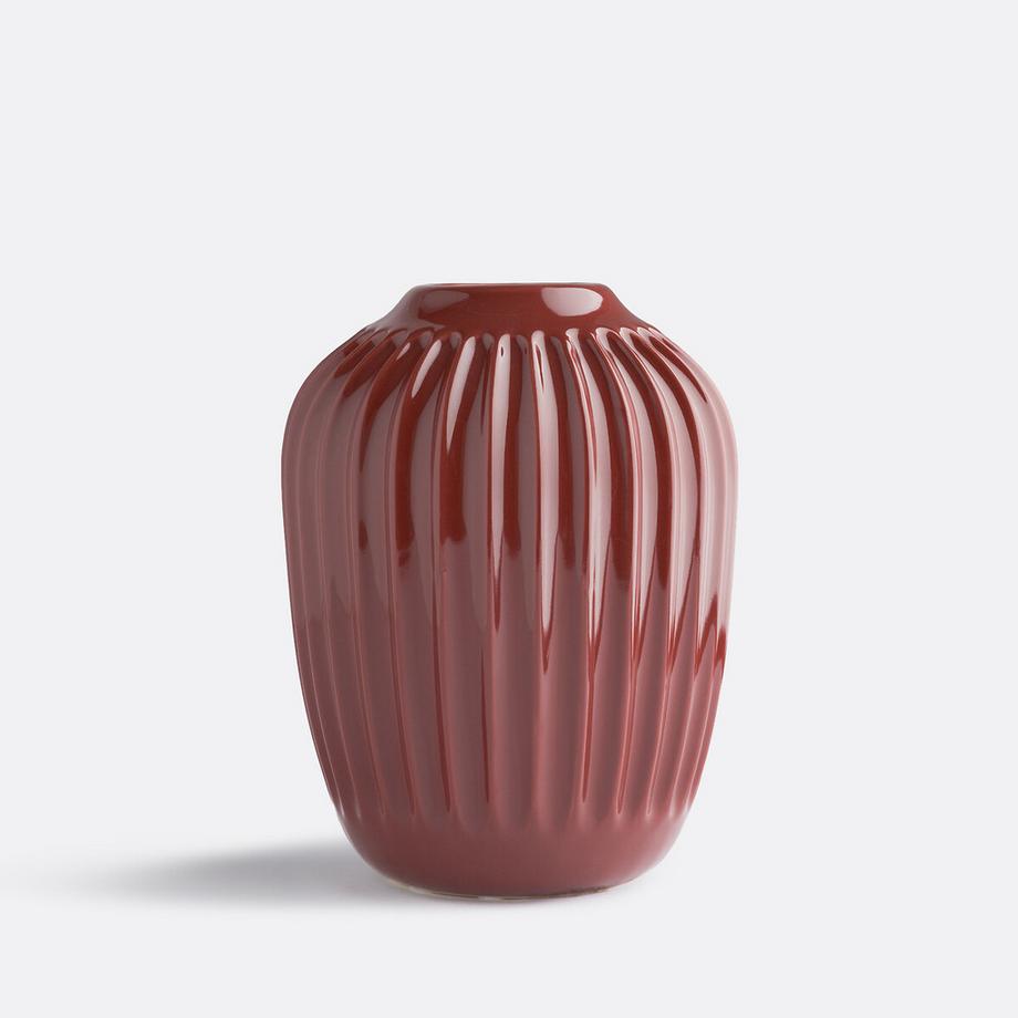 Vase strié en céramique H21 cm Estria