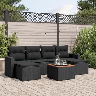 VidaXL set divano da giardino Polirattan  