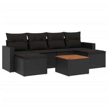 VidaXL set divano da giardino Polirattan  