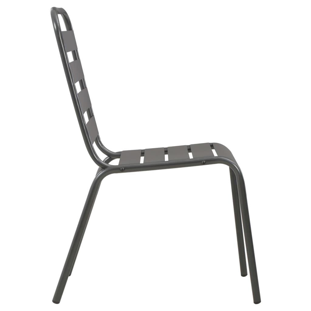 VidaXL Chaise d'extérieur métal  