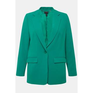 Ulla Popken  Blazer avec col à revers, poches à rabat et fermeture 1 bouton 