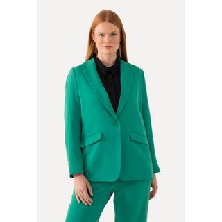 Ulla Popken  Blazer avec col à revers, poches à rabat et fermeture 1 bouton 