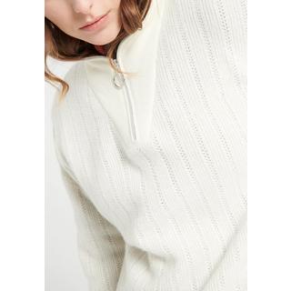 Studio Cashmere8  LILLY 28 Pullover mit Schornsteinkragen und Reißverschluss - 100% Kaschmir 