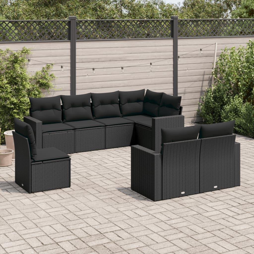 VidaXL set divano da giardino Polirattan  