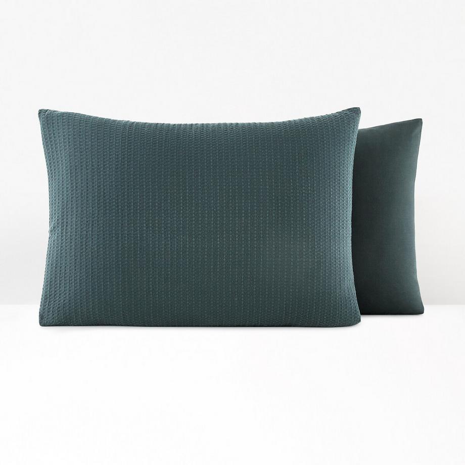 La Redoute Intérieurs Taie d'oreiller coton lavé nid d'abeille  