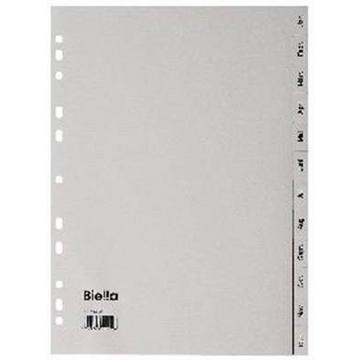 BIELLA Register PP grau A4 471414.90 Dez.-Jan., deutsch
