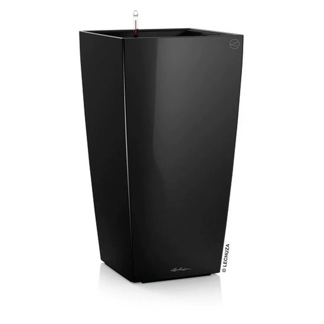 Übertopf "Lechuza Cubico Premium 22 Schwarz glanz"