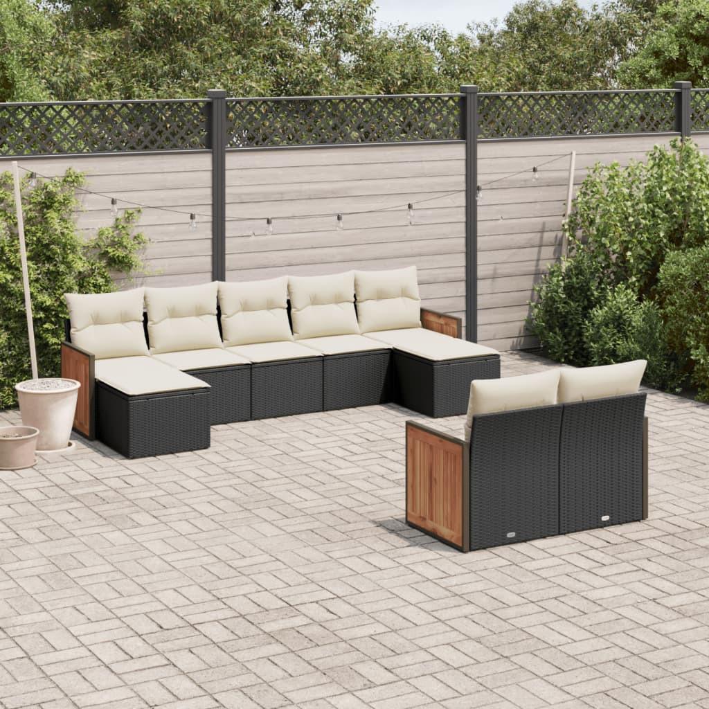 VidaXL set divano da giardino Polirattan  