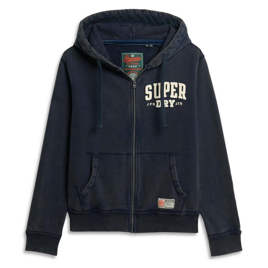 Sweatjacke  Bequem sitzend-Vintage Athletic Zip Hoodie
