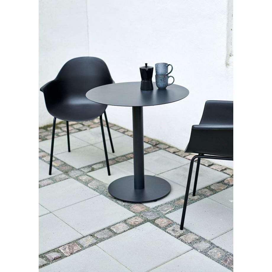 SCHOU Tavolo da bistrot HECTOR Ø70cm, nero  