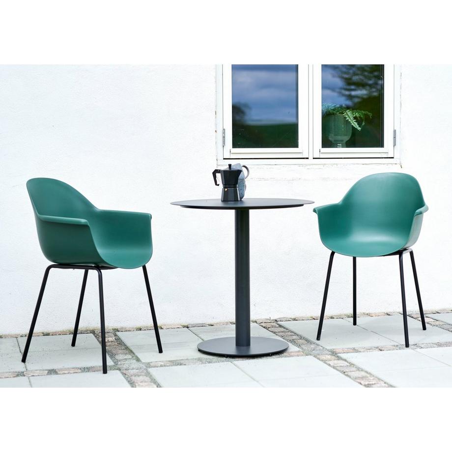 SCHOU Tavolo da bistrot HECTOR Ø70cm, nero  