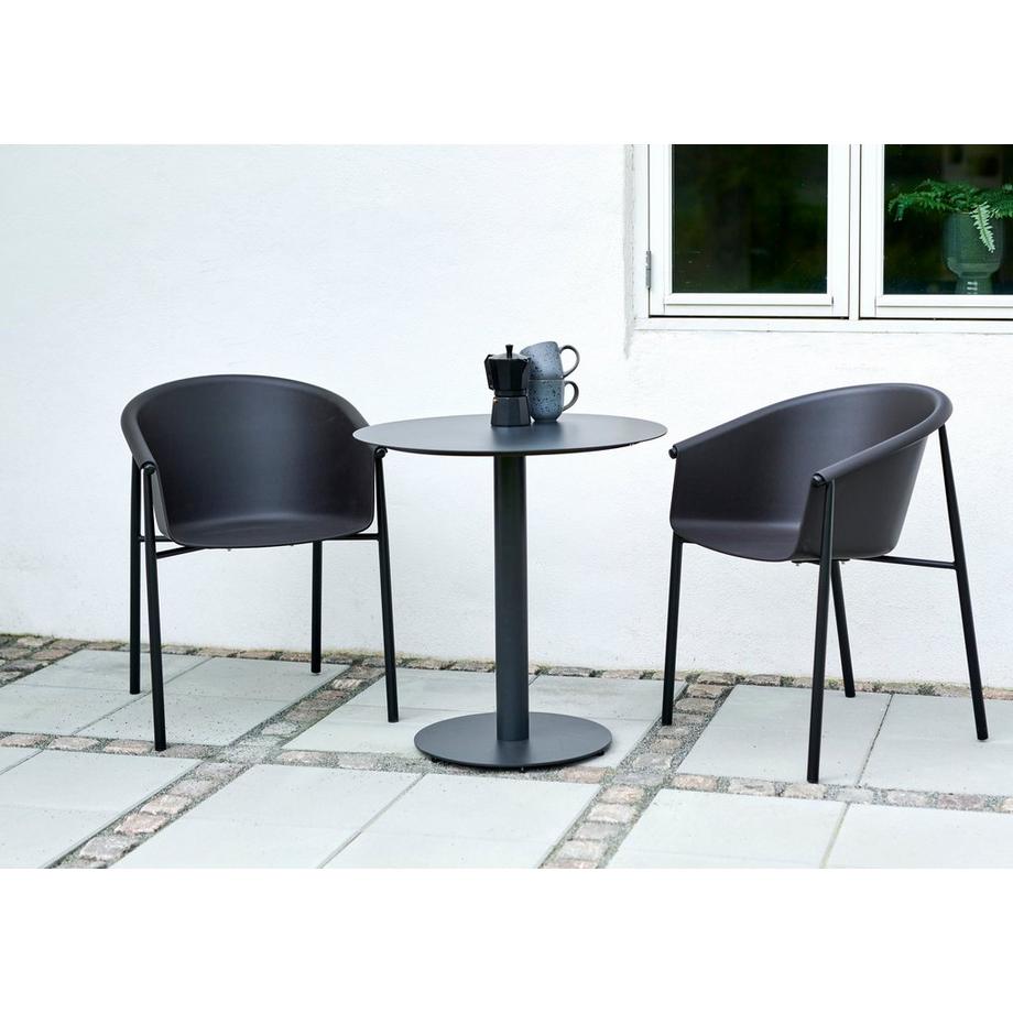 SCHOU Tavolo da bistrot HECTOR Ø70cm, nero  