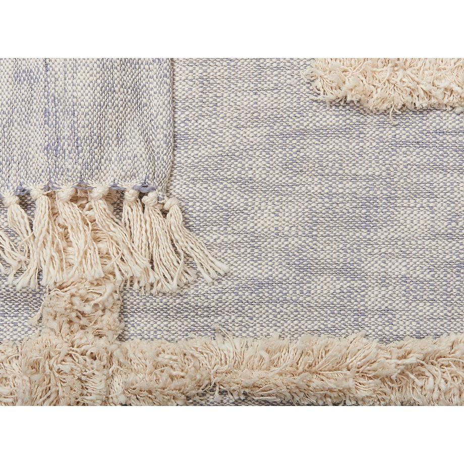 Beliani Hospet Boho Couverture en Coton  