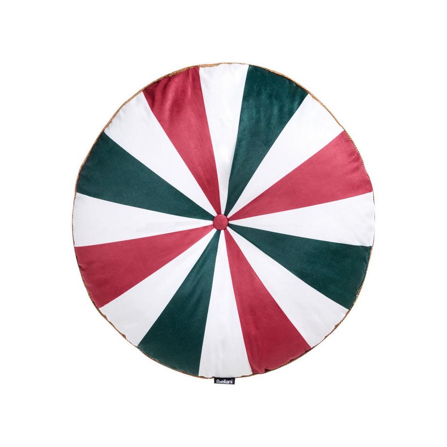 Beliani Dekokissen 2er Set aus Samtstoff Klassisch TWIRL TREATS  