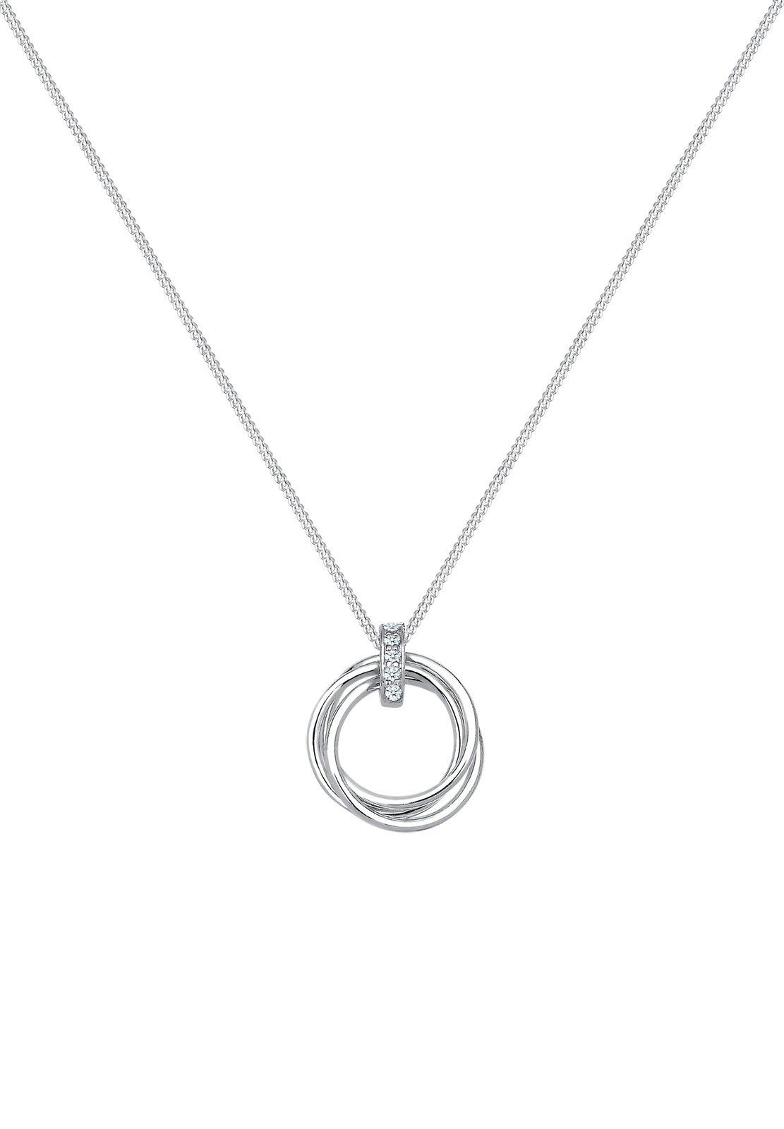 Elli  Halskette Kreis Trio Diamant (0.025 Ct.) 