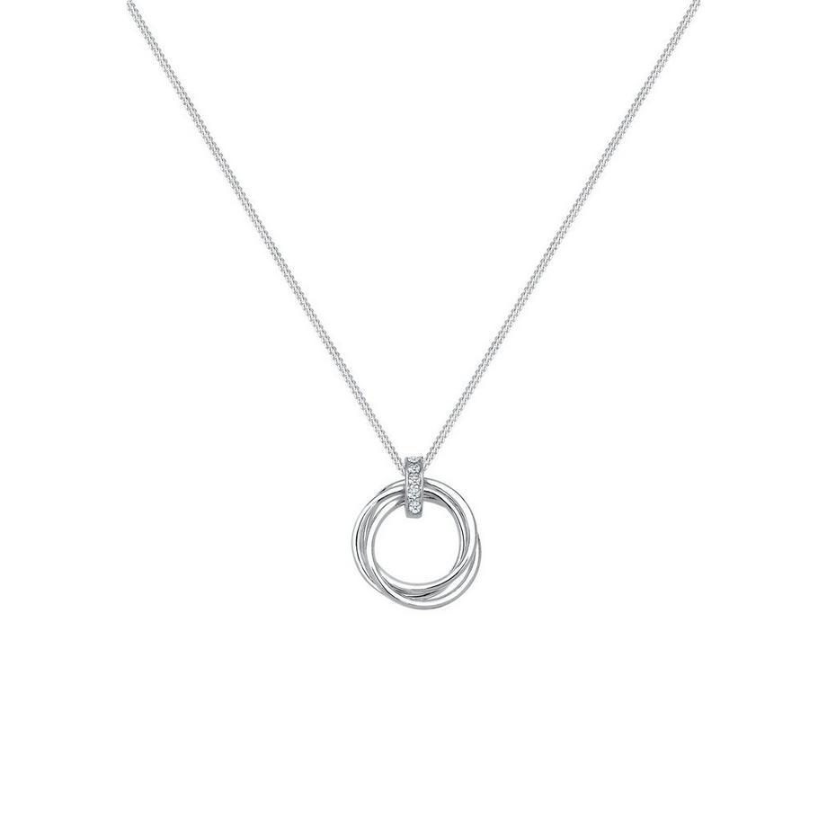 Elli  Halskette Kreis Trio Diamant (0.025 Ct.) 