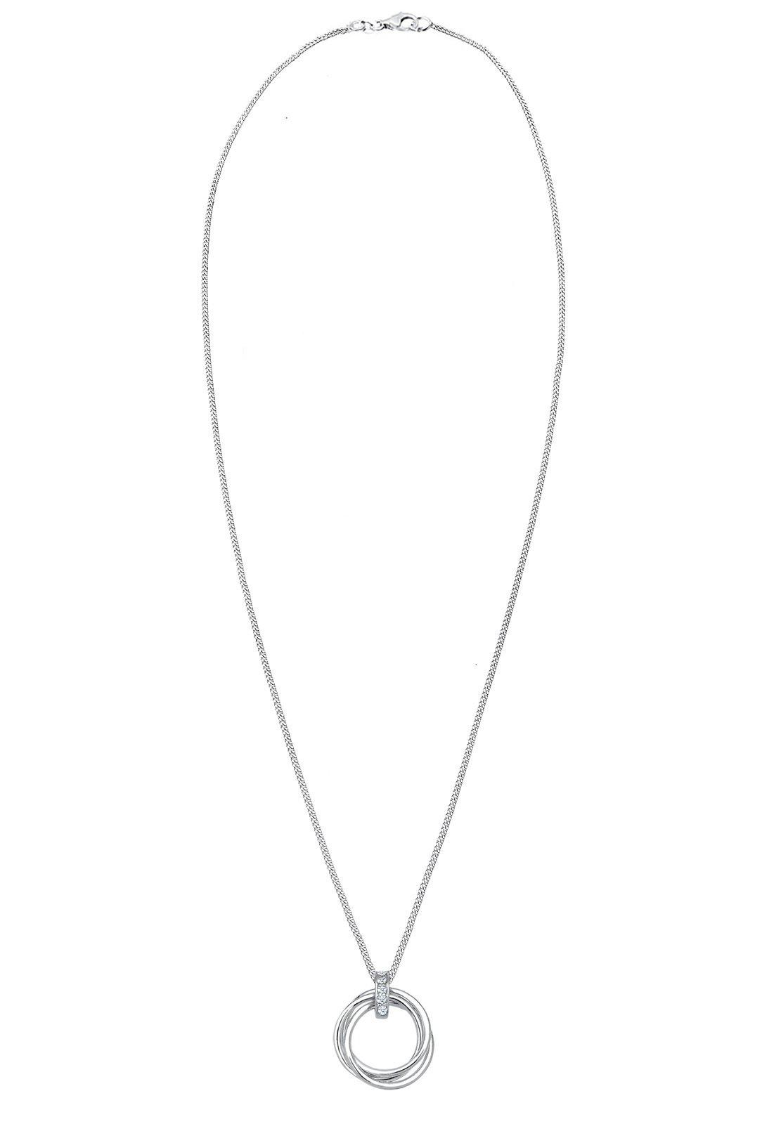 Elli  Halskette Kreis Trio Diamant (0.025 Ct.) 