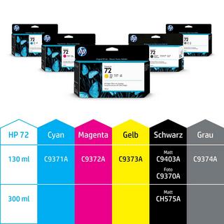 Hewlett-Packard  HP Tintenpatrone 72 magenta C9372A DesignJet T1100 130ml 