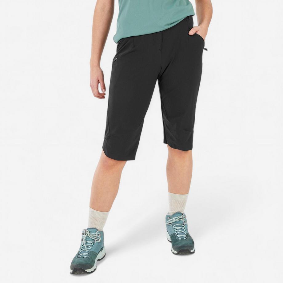 QUECHUA  Pantaloni capri donna trekking stretch sintetico 