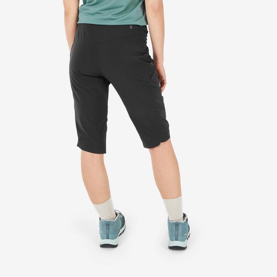 QUECHUA  Pantaloni capri donna trekking stretch sintetico 