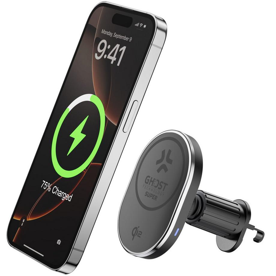 Celly  Support de voiture avec chargement sans fil Qi2 15W 