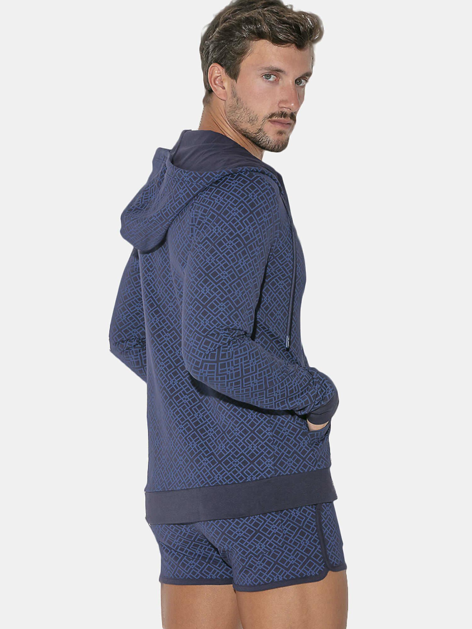 Code22  Giacca sportiva con cappuccio e zip Geo 