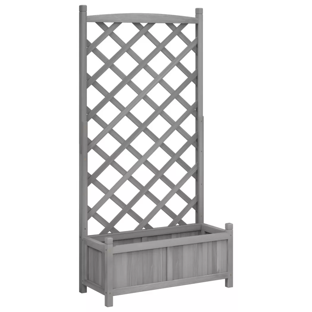 VidaXL - Jardinière bois, One Size, Gris