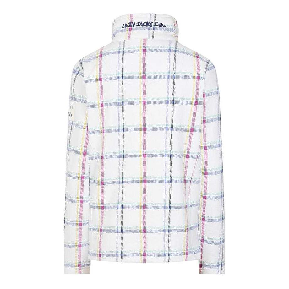 Lazy Jacks Sweatshirt Full Zip Kariert  