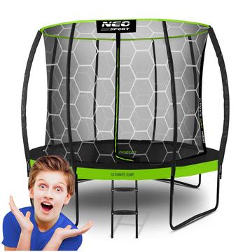 Trampolino profilato per il giardino 8ft/252cm con rete protettiva interna Neo-Sport