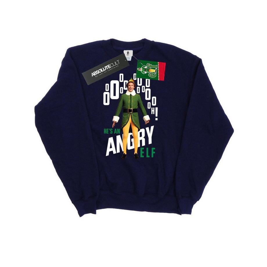 Elf Angry Bedrucktes Sweatshirt  