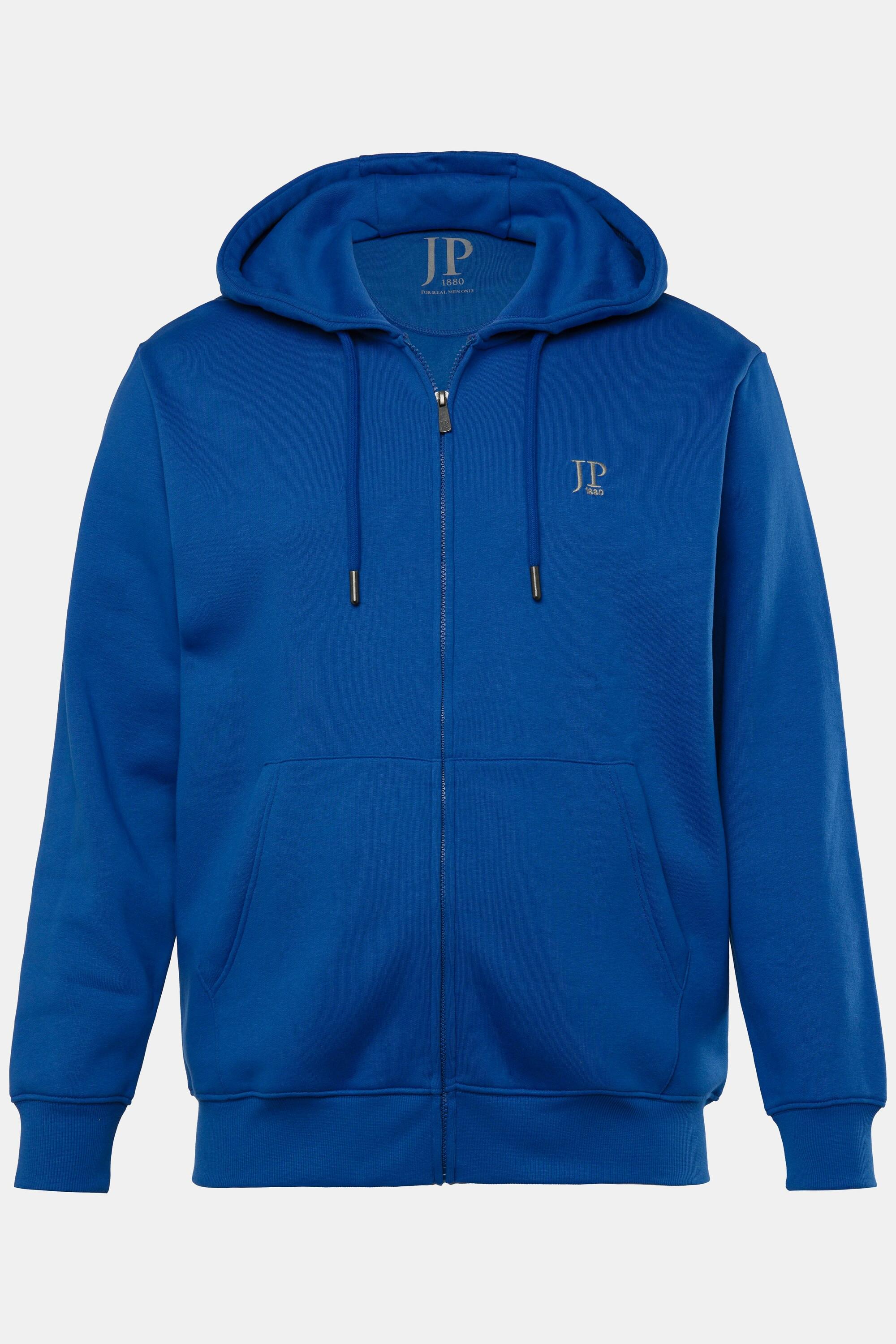 JP1880 Hoodiejacke mit Reissverschluss und Kängurutasche  