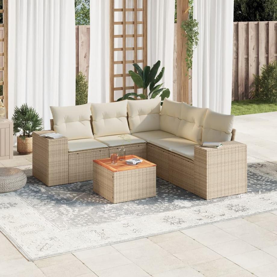 VidaXL Ensemble de canapés de jardin rotin synthétique  
