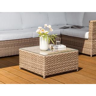 Beliani Set lounge pour jardin en Polyrotin Scandinave AVOLA  