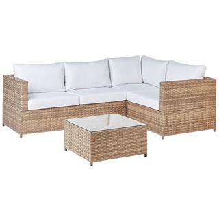 Beliani Set lounge pour jardin en Polyrotin Scandinave AVOLA  