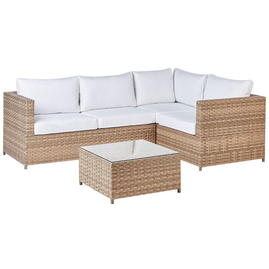 Beliani Lounge Set aus PE Rattan Skandinavisch AVOLA  