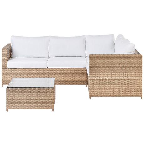 Beliani Set lounge pour jardin en Polyrotin Scandinave AVOLA  