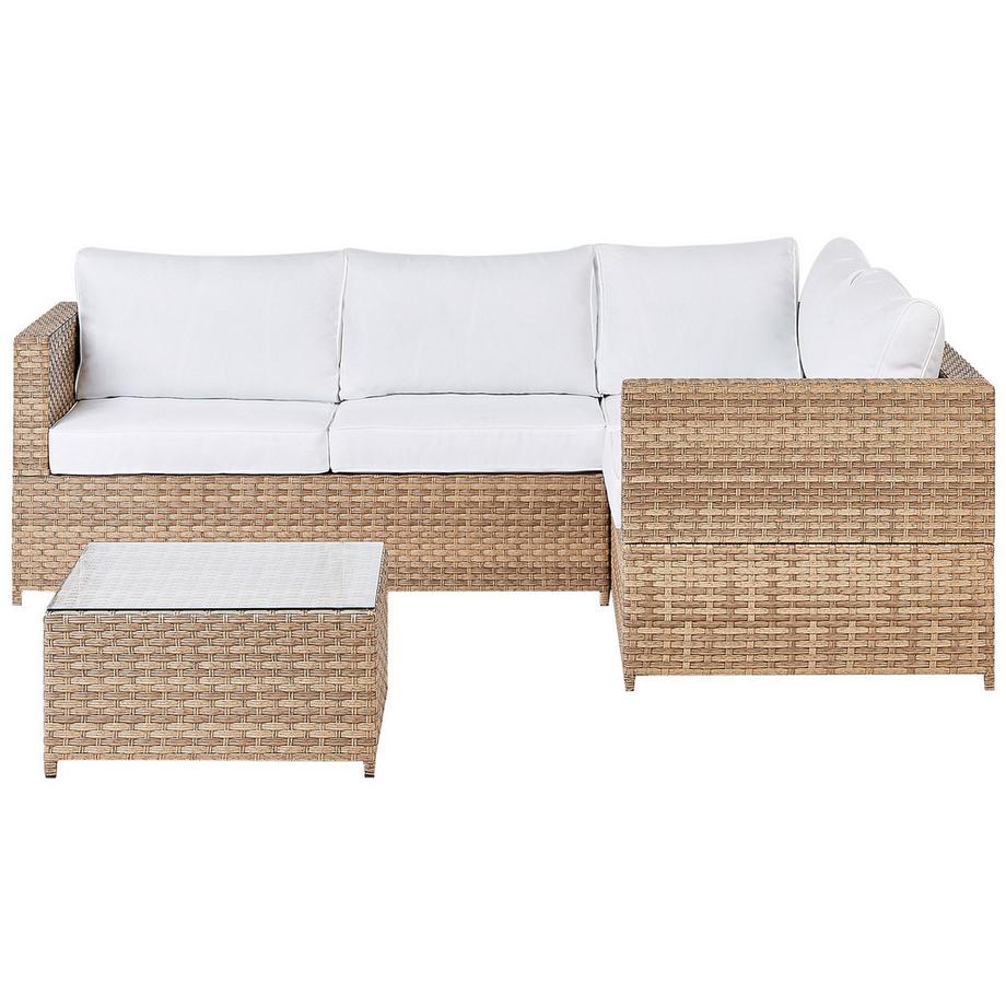 Lounge Set aus PE Rattan Skandinavisch AVOLA